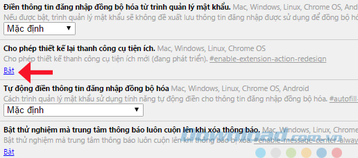 Thiết kế lại thanh công cụ tiện ích Thiết kế lại thanh công cụ tiện ích