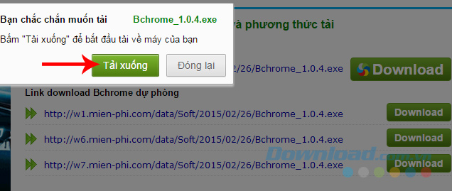 chọn link chọn link