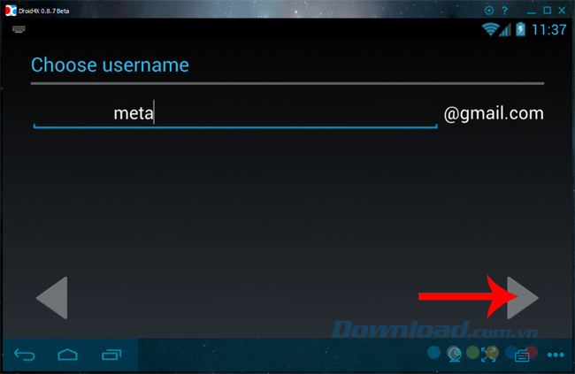 Nhập địa chỉ email