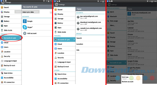 Thoát tài khoản Google Thoát tài khoản Google