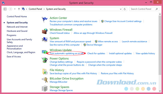 Tắt tự động cập nhật windows