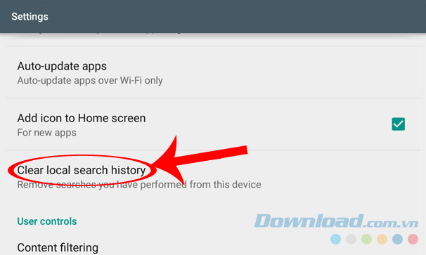 Xóa lịch sử Xóa lịch sử