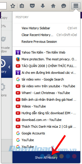 Show All History Show All History