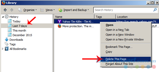 Xóa lần lượt Xóa lần lượt