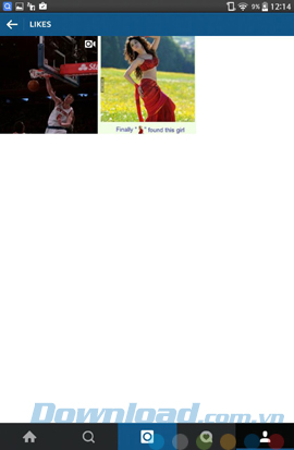 Các ảnh đã like trên Instagram