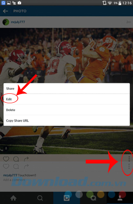 edit ảnh trong instagram