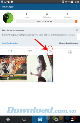 Biểu tượng locations trên Instagram