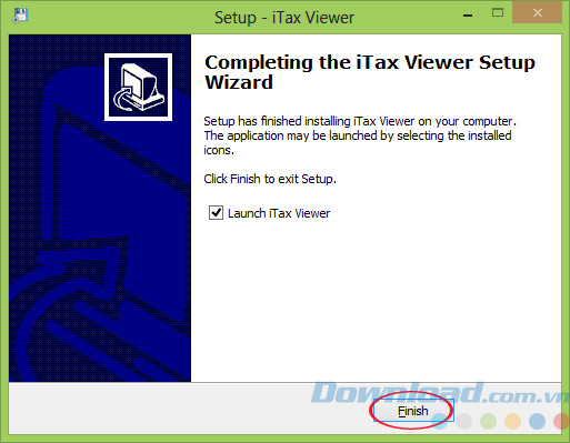Hoàn tất quá trình cài đặt iTaxViewer