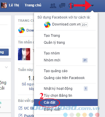 Cài đặt tài khoản Facebook Cài đặt tài khoản Facebook