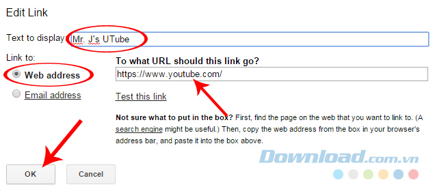Chèn link Youtube vào chữ ký Gmail