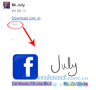 Mail của người nhận