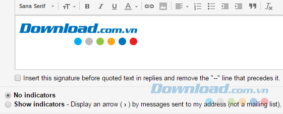 Chèn thành công chữ ký bằng ảnh trong Gmail Chèn thành công chữ ký bằng ảnh trong Gmail