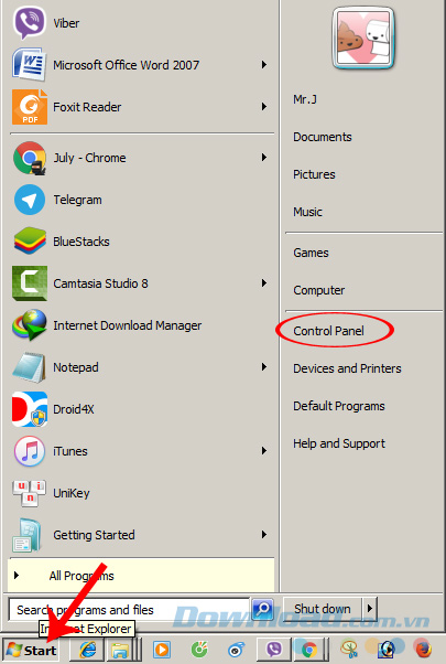 Control Panel