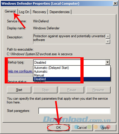Disable Windows Defender