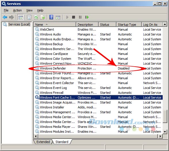 tắt Windows defender trên máy tính