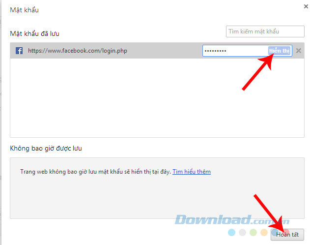 Xem lại mật khẩu đã lưu trên trình duyệt Bchrome Xem lại mật khẩu đã lưu trên trình duyệt Bchrome