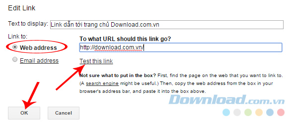 Thêm link Thêm link