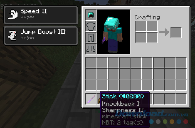 Knockback enchantments