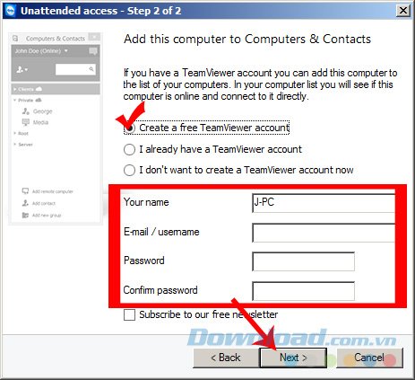 Tài khoản TeamViewer