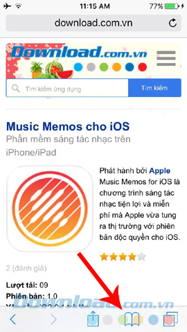 xem lại trang đã lưu