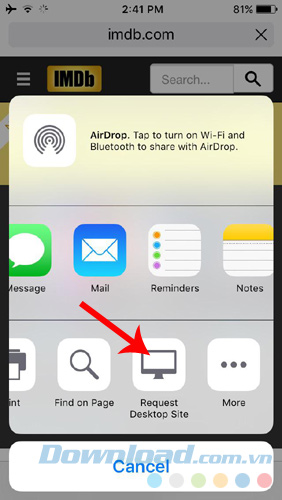Request desktop site Request desktop site
