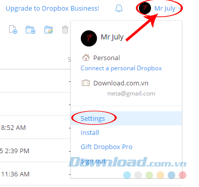 Ảnh đại diện Dropbox