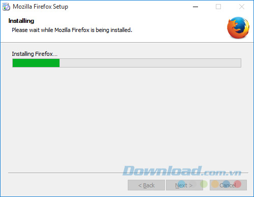 Quá trình cài đặt Firefox Quá trình cài đặt Firefox
