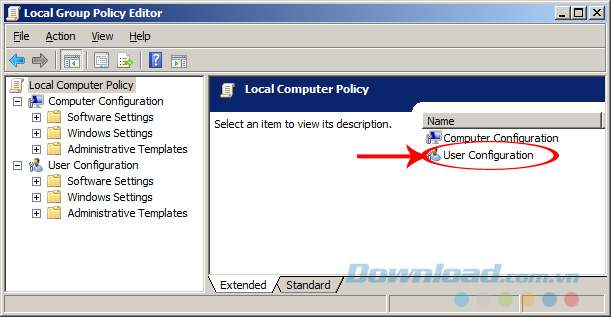 User Configuration User Configuration