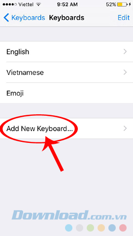 Add new Keyboard