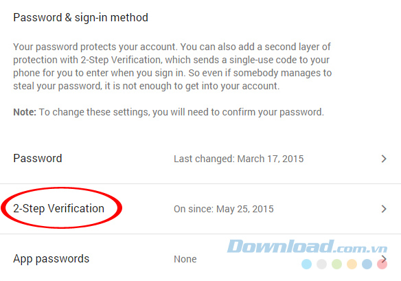 Kiểm tra bảo mật 2 bước