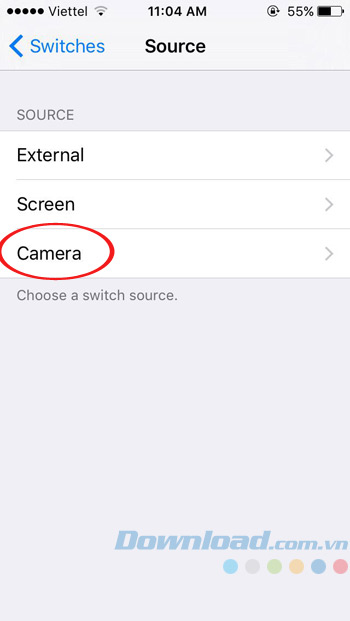 Nhấn chọn Camera Nhấn chọn Camera