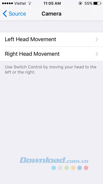 Chọn nghiêng đầu sang trái, sang phải Chọn nghiêng đầu sang trái, sang phải
