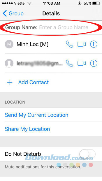 Đổi tên Group Đổi tên Group