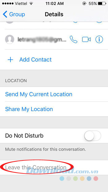 Rời nhóm Rời nhóm