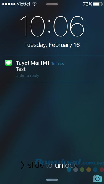 Tin nhắn đến Tin nhắn đến