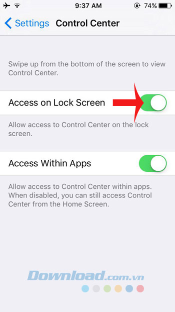 Truy cập màn hình khóa Truy cập màn hình khóa