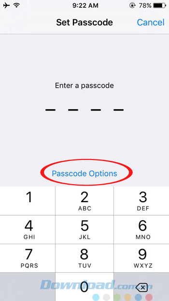 Tùy chọn đặt mật khẩu Tùy chọn đặt mật khẩu