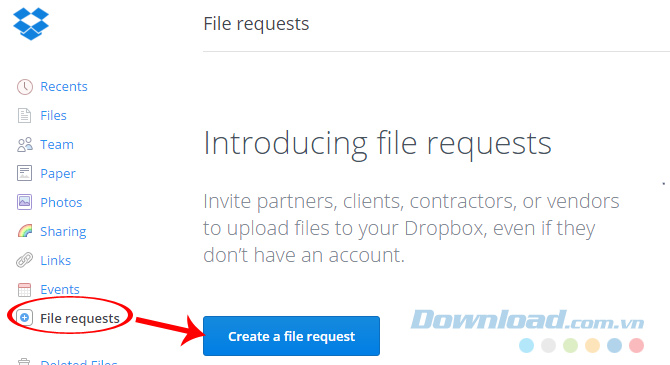 File request File request