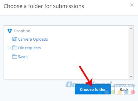 Choose folder Choose folder