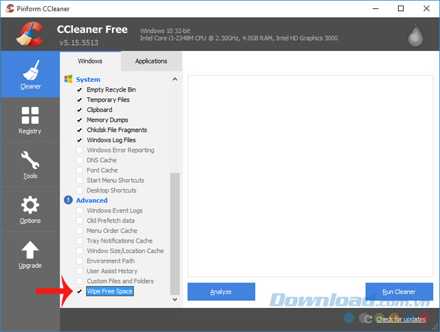 Kích hoạt tùy chọn dọn dẹp không gian lưu trữ trống Kích hoạt tùy chọn dọn dẹp không gian lưu trữ trống