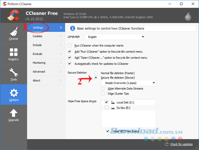 Xóa file an toàn Xóa file an toàn