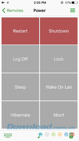Tùy chọn tắt máy