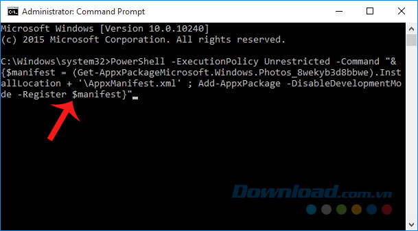 Mở CMD lên và dán câu lệnh đó vào Mở CMD lên và dán câu lệnh đó vào