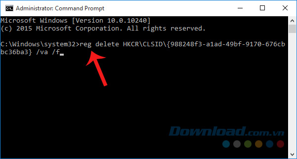 Gõ lệnh vào cửa sổ CMD Gõ lệnh vào cửa sổ CMD