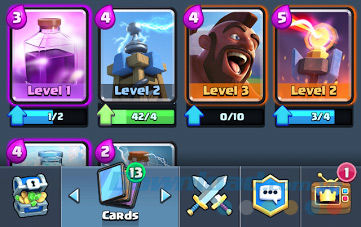 Thẻ phép thuật trong Clash Royale
