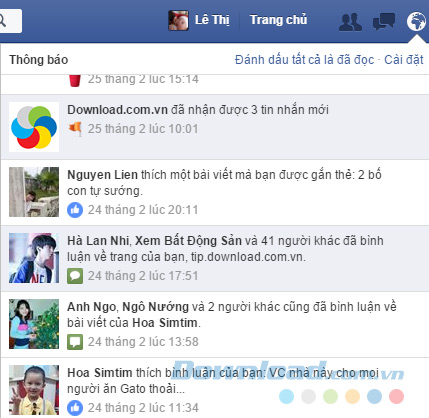 Nhận thông báo biểu tượng cảm xúc Nhận thông báo biểu tượng cảm xúc