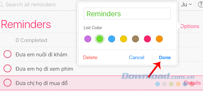 Đổi màu Đổi màu