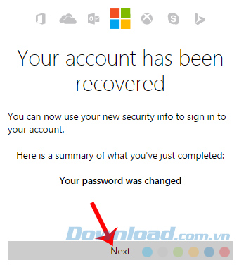 Đổi mật khẩu thành công