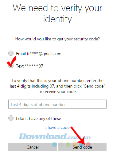 Dùng số điện thoại