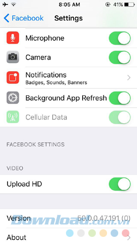 bật chế độ HD